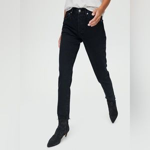 Agolde Washed Black Jamie Jeans